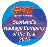 Scotland's Haulage Company of the Year 2015 - click here to read more about this award